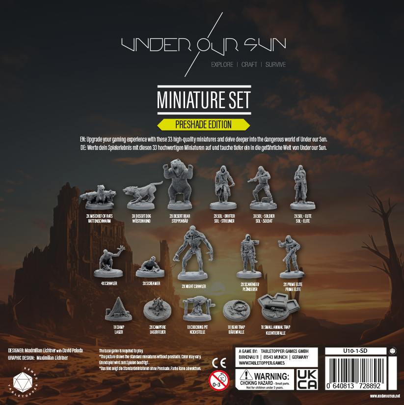 Under our Sun - Deluxe Miniaturen Set - Preshade