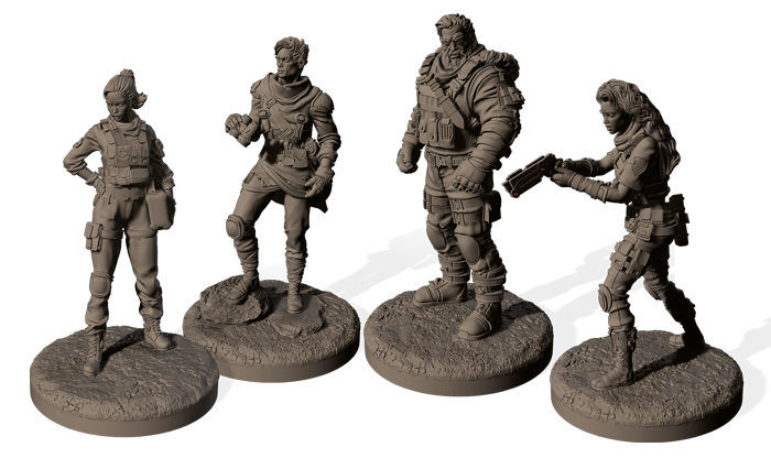 DELUXE CHARACTER SET - Preshade miniatures